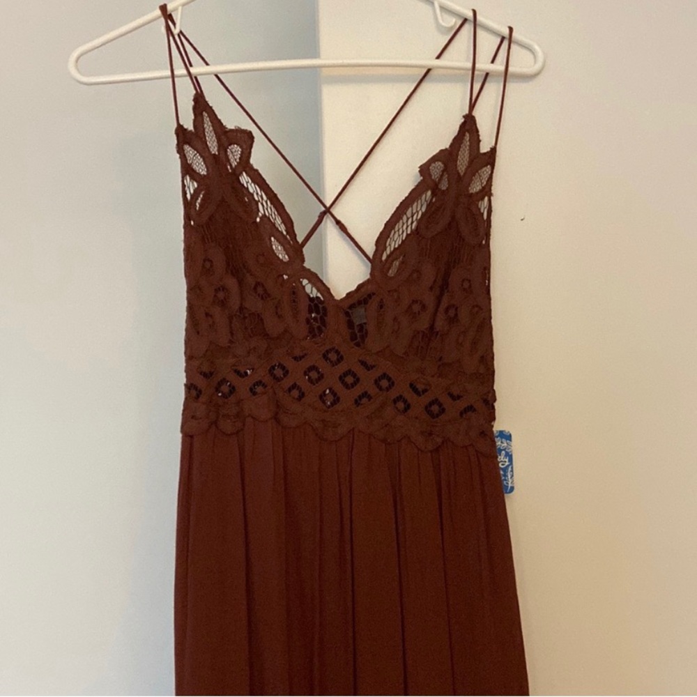 free people maxi dress! just didn’t fit the bridal party i ordered it for.
